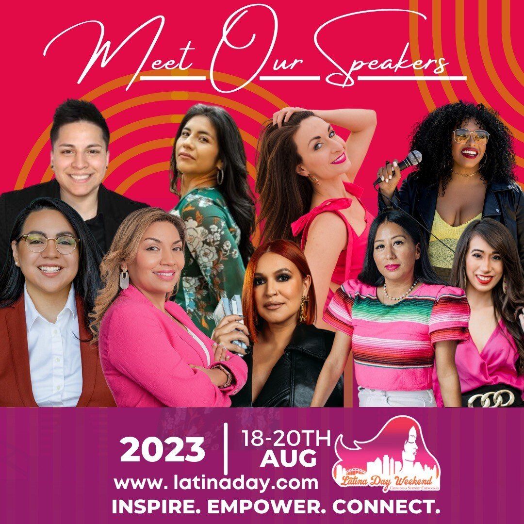 🌟 Get Ready to Be Inspired! Meet Our Incredible Guest Speakers for Latina Day Weekend 2023! 🌟
We are beyond excited to introduce you to this year's lineup of phenomenal guest speakers who will grace Latina Day ATX Weekend with their empowering pre
